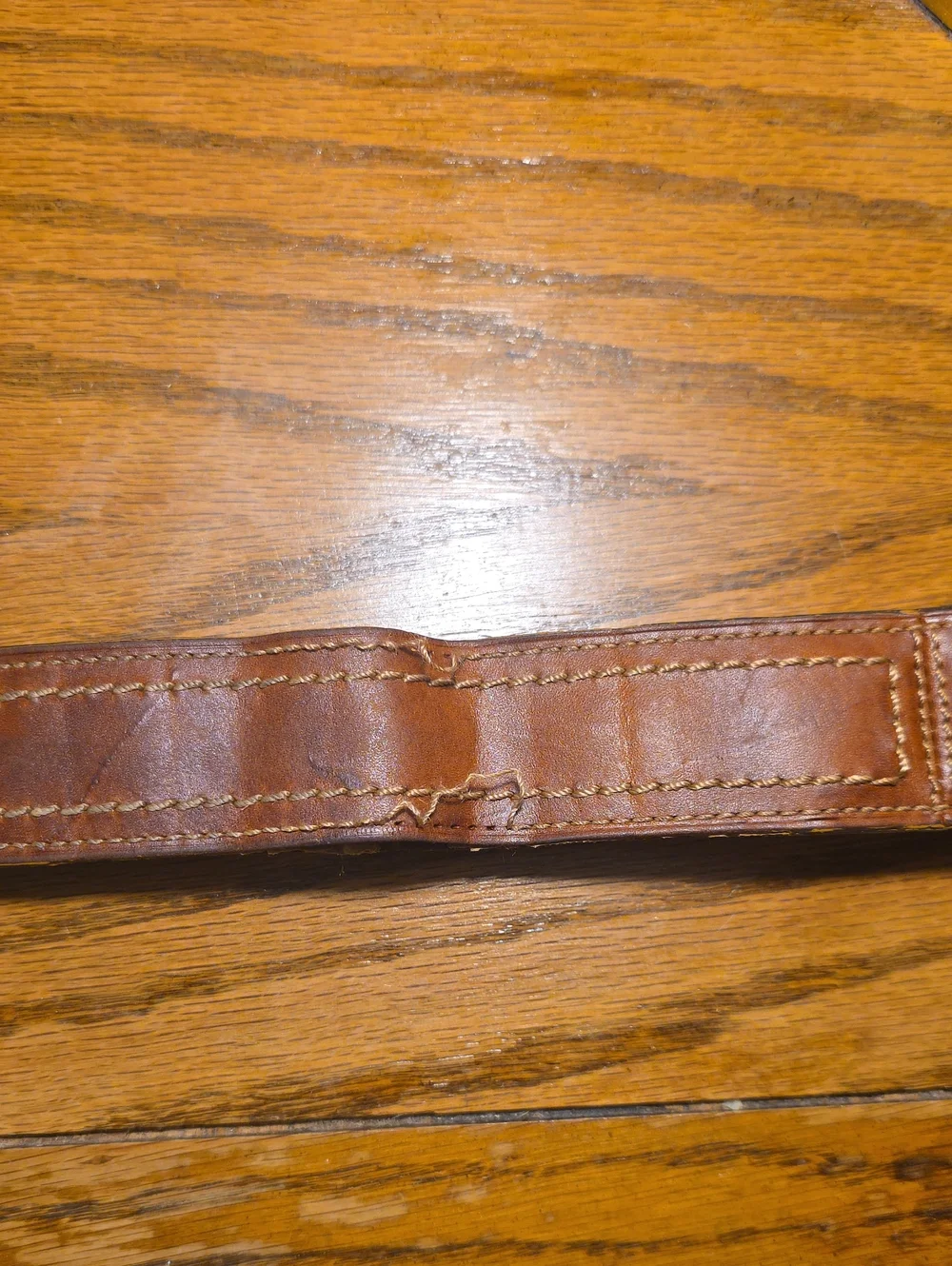 Coach Strap For Vintage Bleecker Signature Hobo *Damaged * Brown Leather